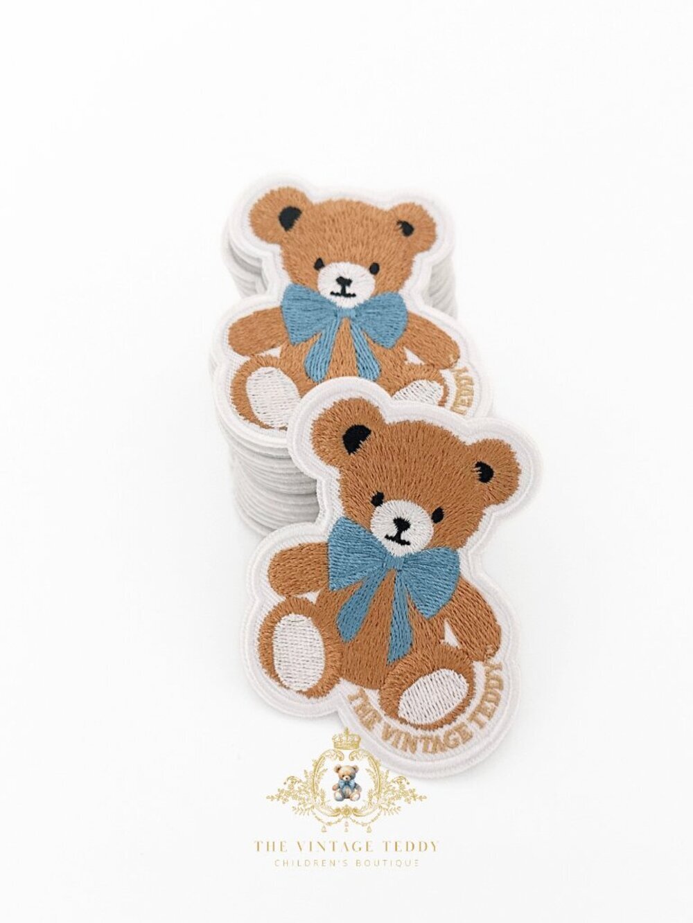 NWT Cute The Vintage Teddy™ Children's Custom Embroidered Patch Teddy Bear OS